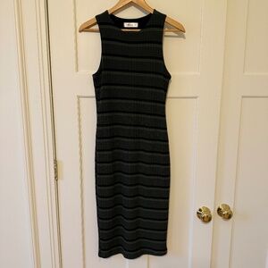 Mahina Hawaii Striped Knit Midi Dress – Size M (Made in USA)